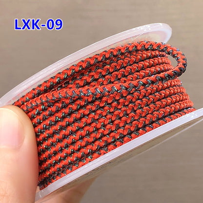 2.5mm Gold & Silver Dragon Pattern Red Cord | New Year Luck Bracelet/Necklace DIY Braiding String | Pendant Hanging Rope