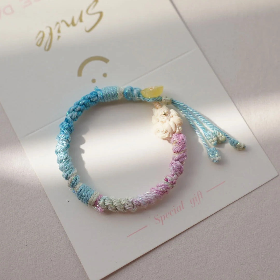 1.0mm Colorful Gradient Cotton Cord, 18-Strand Durable Thread, DIY Bracelet String, Handwoven Craft Rope, Strong Wear-Resistant Jewelry Making Cord,130 Meters Per Roll