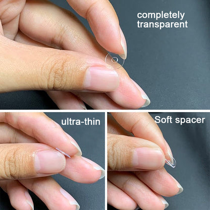 1000PCS DIY Transparent Spacer Beads, Clear Round Beads for Jewelry Making, Invisible Spacer for Bracelets Necklaces Crafts