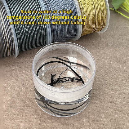 2mm Lucky Knot Braided Cord for Jade Pendant, Adjustable Necklace/Bracelet String, Single or Dual Color, DIY Jewelry Supplies (12m/Roll)