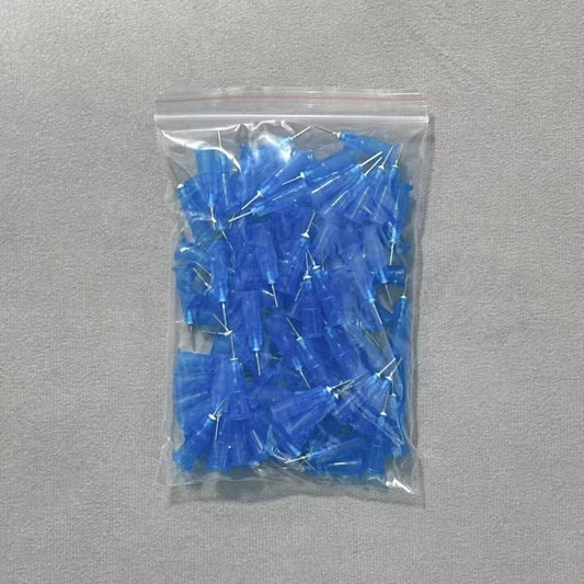 100pcs Fine Tip Precision Glue Needles Industrial Dispensing Tips Replacement Needles for Glue Bottles, Random color