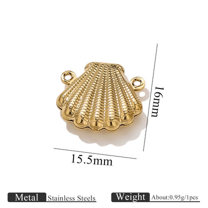 10PCS Stainless Steel Double-Hole Connector| Heart & Star Shapes | DIY Jewelry Connectors for Bracelets & Necklaces
