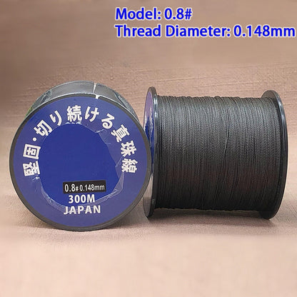 Premium  High‑Strength Japanese Pearl Thread, Durable Stringing Cord for Pearl Necklace Repair