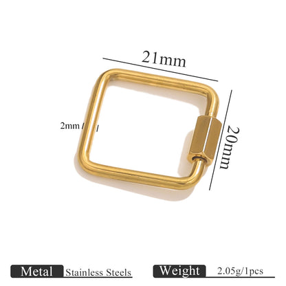 Stainless Steel Vacuum Plated Jewelry Clasp - Screw-On Closure for Bracelets, Necklaces & Beaded Bracelets | Durable & Easy to Use