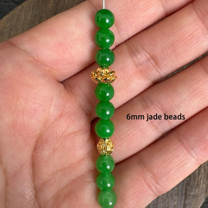 5PCS  24K Gold Plated Lotus Spacer Beads, DIY Jewelry Making Supply