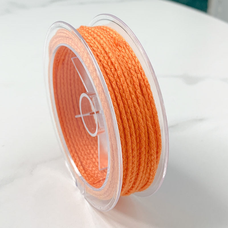 2mm Solid Color Dragon Scale Cotton Cord Pendant Necklace Rope