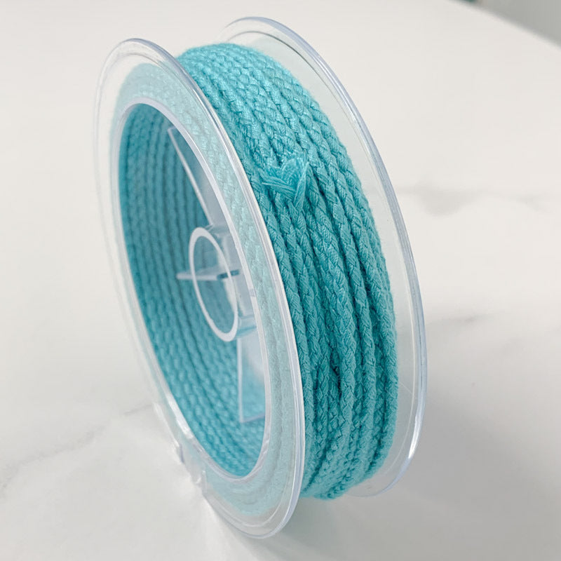 2mm Solid Color Dragon Scale Cotton Cord Pendant Necklace Rope