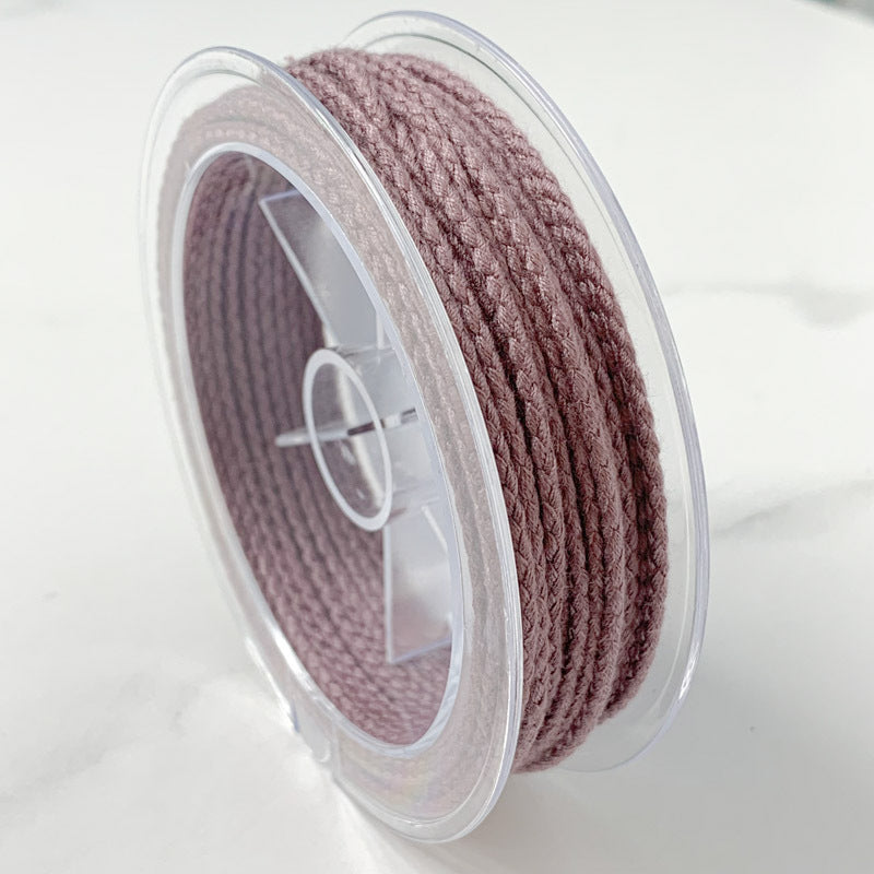 2mm Solid Color Dragon Scale Cotton Cord Pendant Necklace Rope