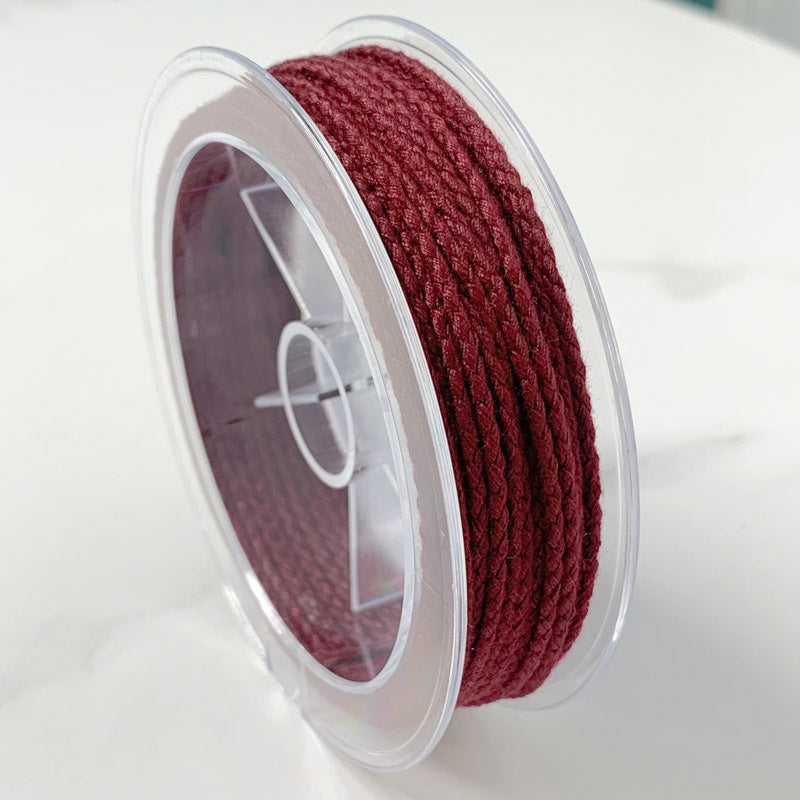 2mm Solid Color Dragon Scale Cotton Cord Pendant Necklace Rope