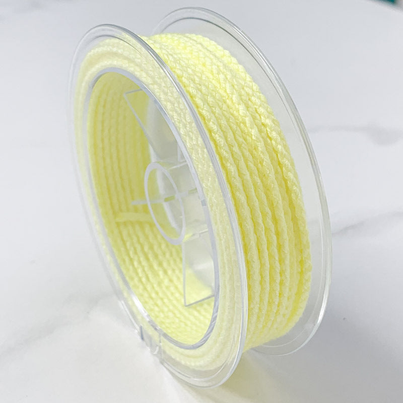 2mm Solid Color Dragon Scale Cotton Cord Pendant Necklace Rope