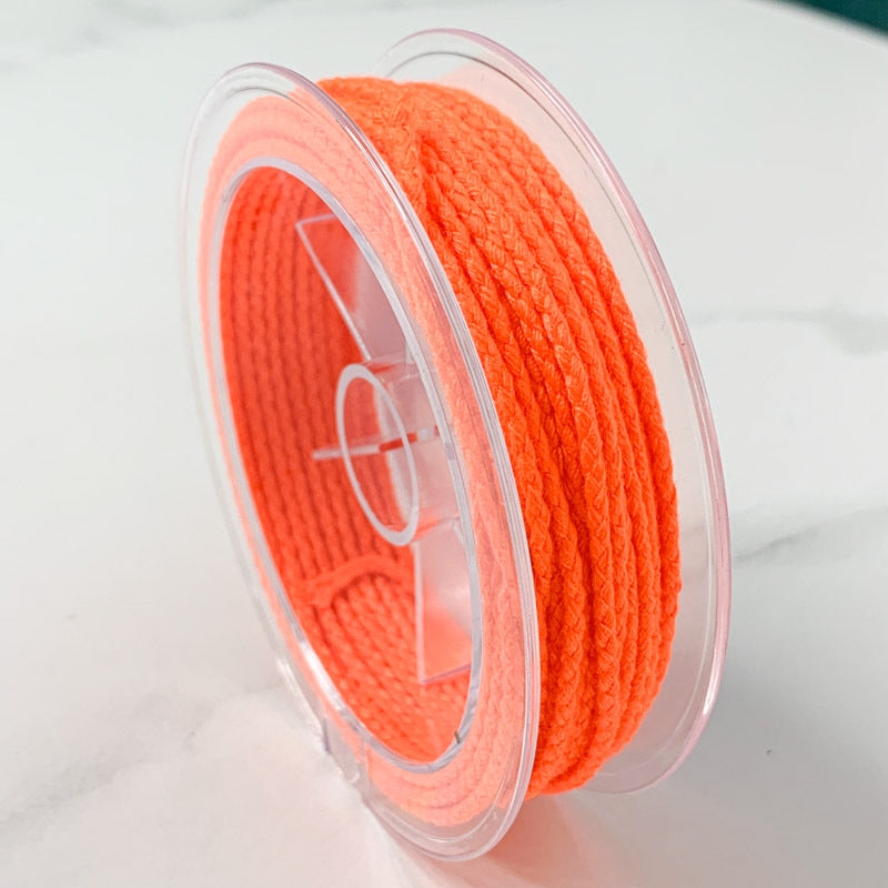 2mm Solid Color Dragon Scale Cotton Cord Pendant Necklace Rope