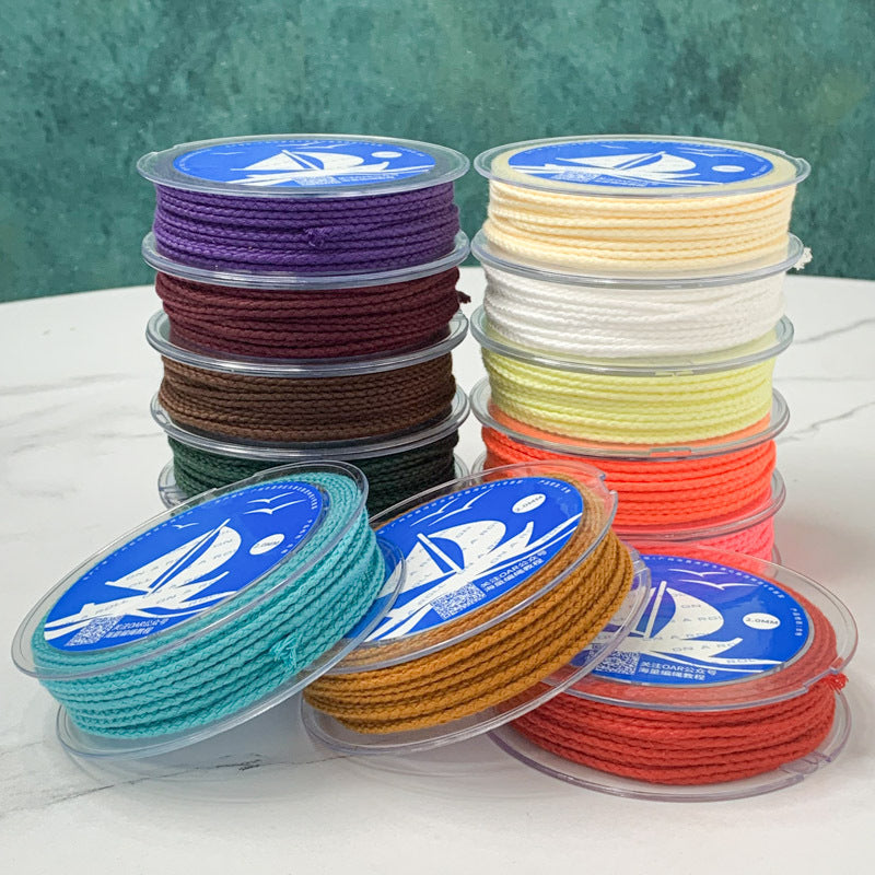 2mm Solid Color Dragon Scale Cotton Cord Pendant Necklace Rope