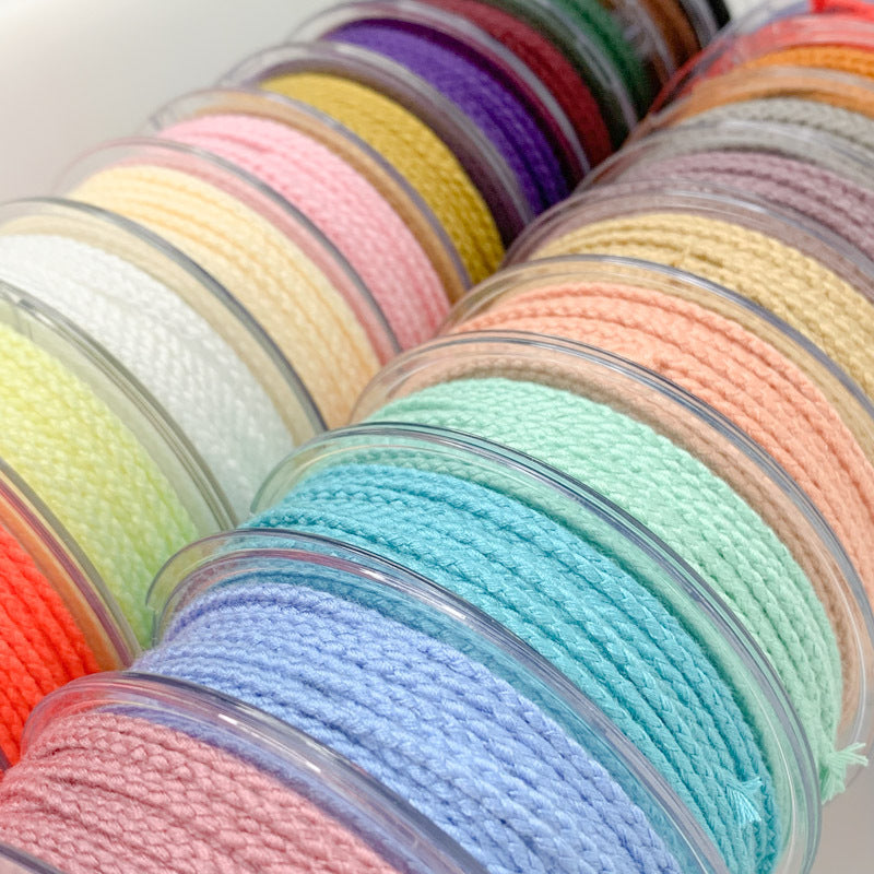 2mm Solid Color Dragon Scale Cotton Cord Pendant Necklace Rope