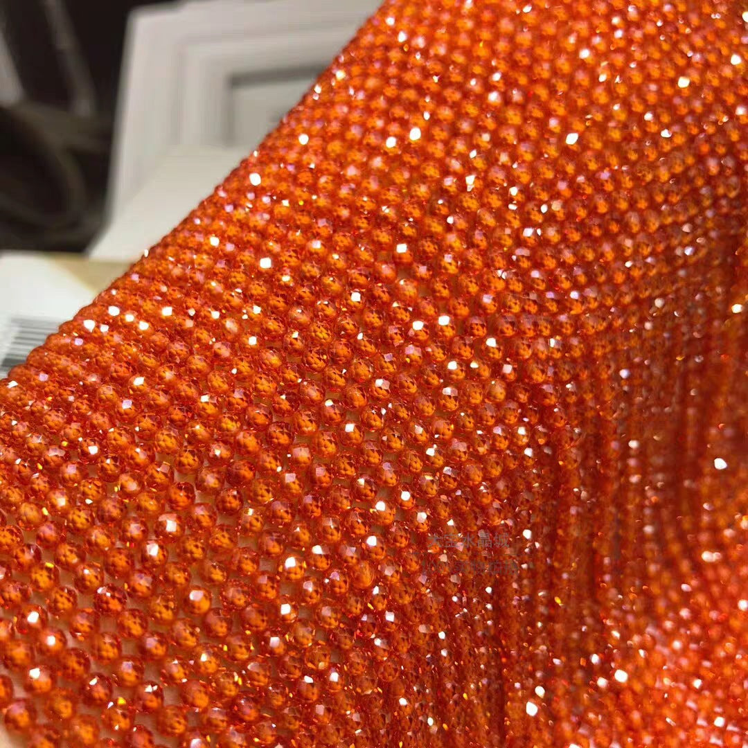 3mm Faceted Zircon Loose Beads - Sparkling Gemstone Beads for DIY Jewelry, Bracelet Necklace Craft Supplies