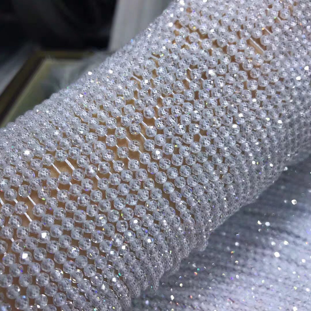 3mm Faceted Zircon Loose Beads - Sparkling Gemstone Beads for DIY Jewelry, Bracelet Necklace Craft Supplies