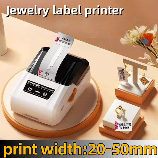 Sally Style Jewelry Label Printer, Portable Tag Printer for Jewelry Display and Packaging, Bluetooth Label Maker for Small Business