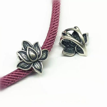10PCS Vintage Lotus Necklace Clasps, Pendant Connector, Jewelry Finding