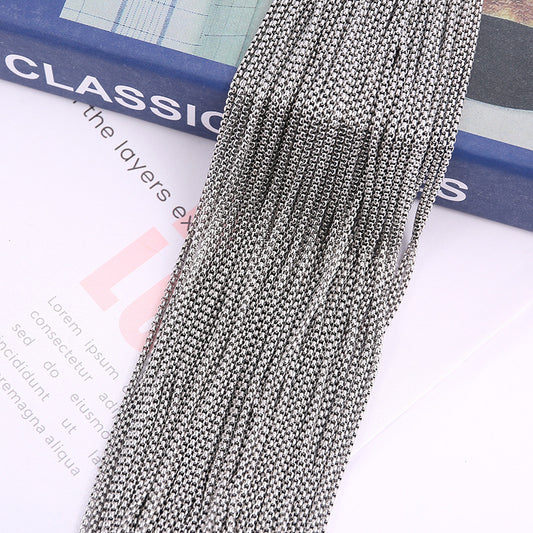 2mm Stainless steel box - style chain--1 Meter