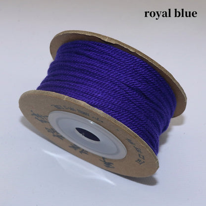 Solid  Color-Handmade Colorful Woven Cotton Cord for Buddhist Prayer Beads – Durable Tibetan Style String for Mala Making, Star Moon Bodhi Bracelet Necklace DIY