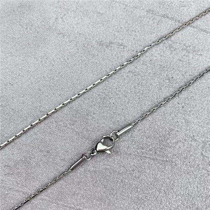 Stainless Steel Cross Hammer Round Chain - Titanium Steel Men's Bracelet & Necklace, Stylish Trendy Fashion Accessories for DIY