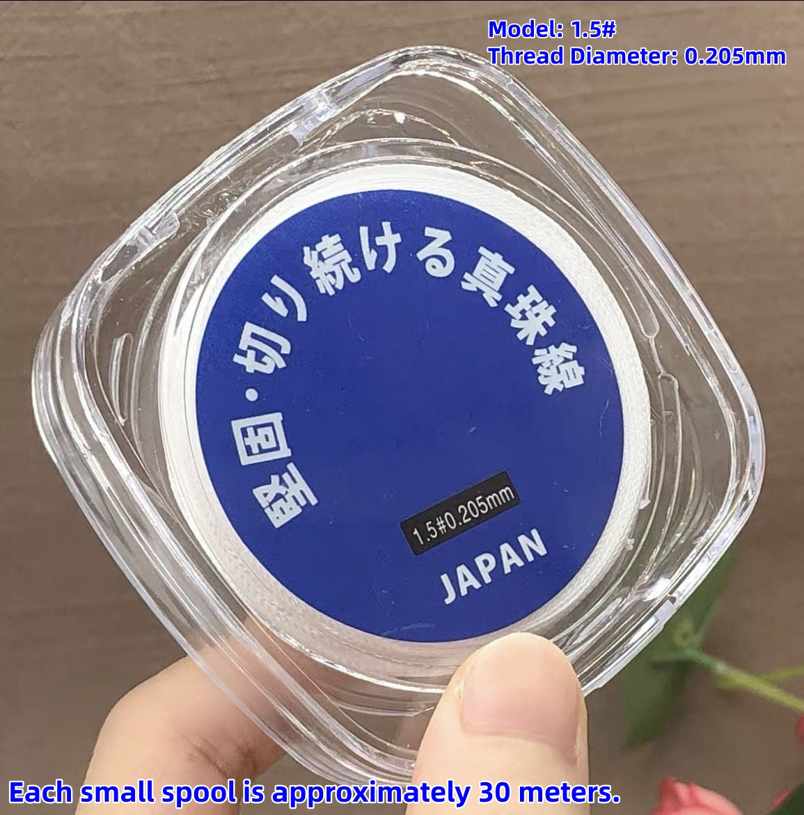 Premium  High‑Strength Japanese Pearl Thread, Durable Stringing Cord for Pearl Necklace Repair