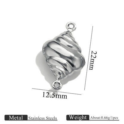 10PCS Stainless Steel Double-Hole Connector| Heart & Star Shapes | DIY Jewelry Connectors for Bracelets & Necklaces