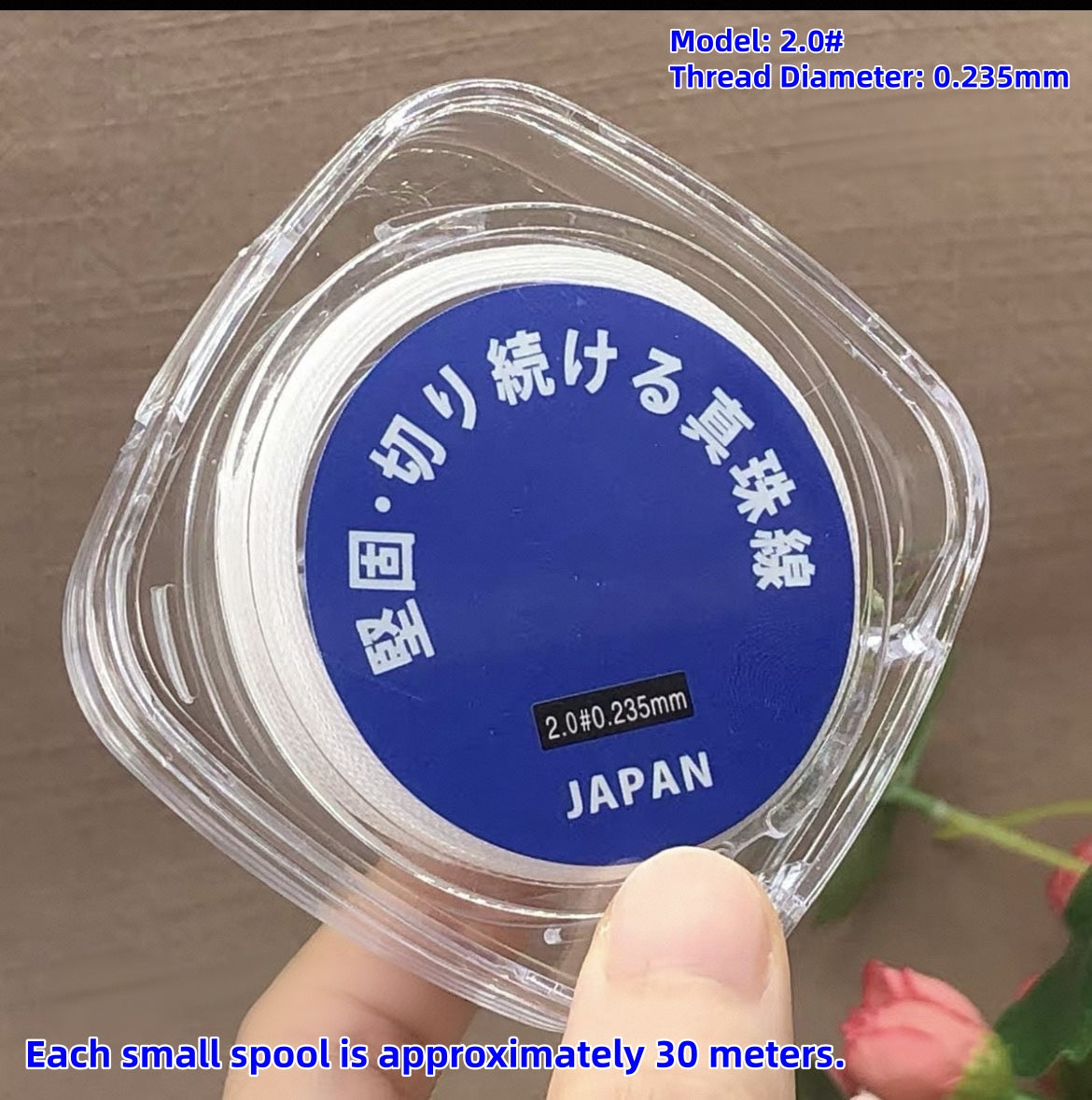 Premium  High‑Strength Japanese Pearl Thread, Durable Stringing Cord for Pearl Necklace Repair