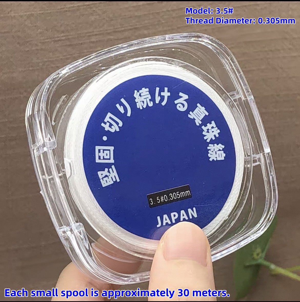 Premium  High‑Strength Japanese Pearl Thread, Durable Stringing Cord for Pearl Necklace Repair