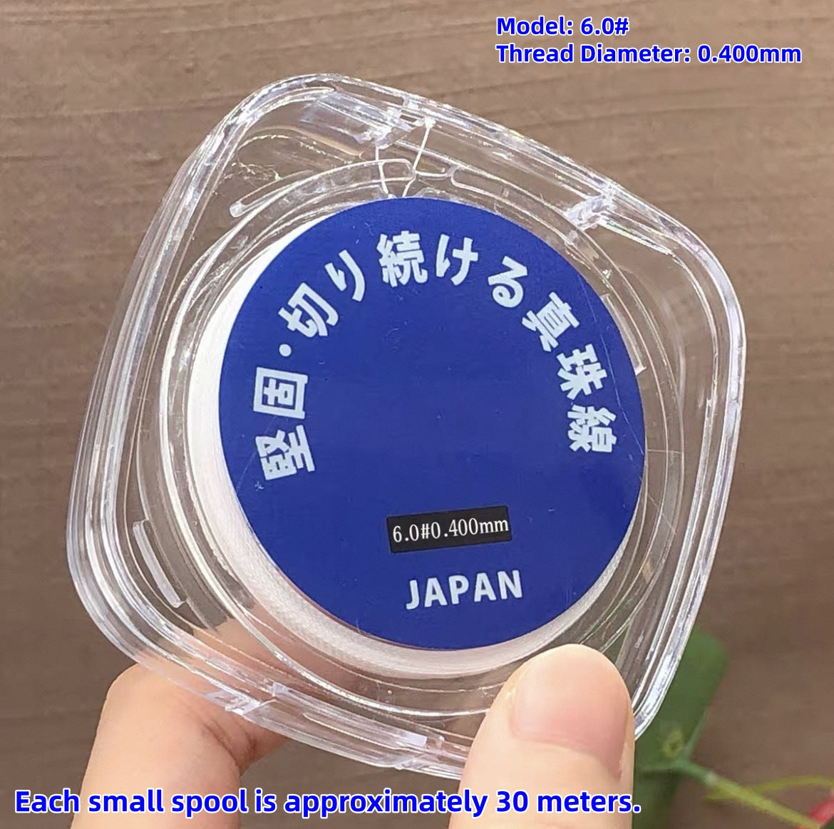 Premium  High‑Strength Japanese Pearl Thread, Durable Stringing Cord for Pearl Necklace Repair