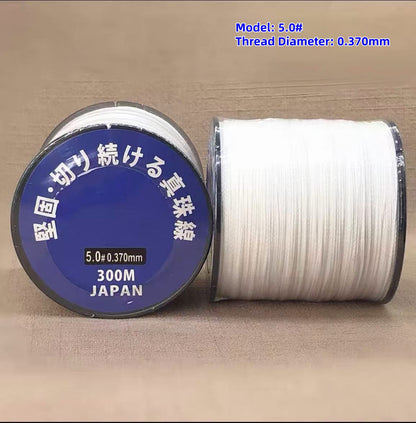 Premium  High‑Strength Japanese Pearl Thread, Durable Stringing Cord for Pearl Necklace Repair