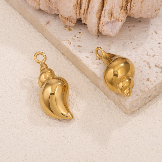 3D Stainless Steel Marine Series Pendants | Titanium Steel Shell  Conch Charms, Perfect DIY Materials for Bracelets & Necklaces