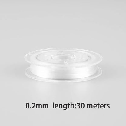 0.2mm Pearl Elastic Cord for Jewelry Making - Stretchy Beading Thread for Bracelets & Necklaces
