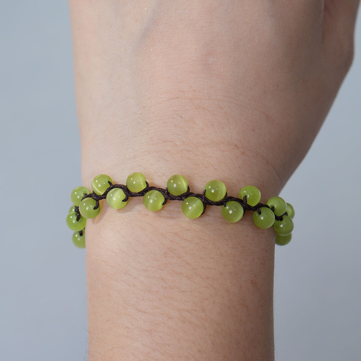 Handmade Beaded Grape Bracelet, DIY Woven Fruit Jewelry, Cute Boho Bracelet for Women, Gift for Her