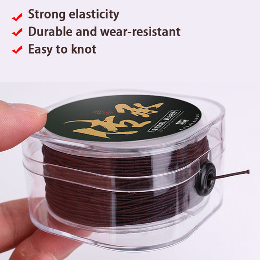 Strong Elastic Core Bead Cord - Perfect for Bracelets, Mala Beads, DIY Jewelry Making & Craft Supplies