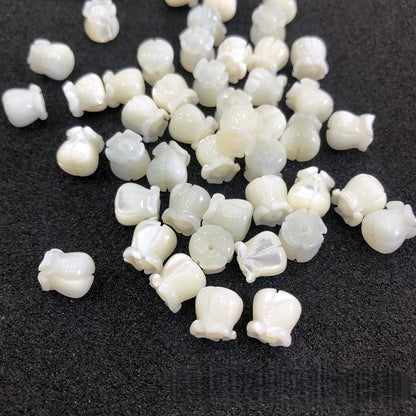 6mm , 8mm Mother of Pearl Lily of the Vally beads