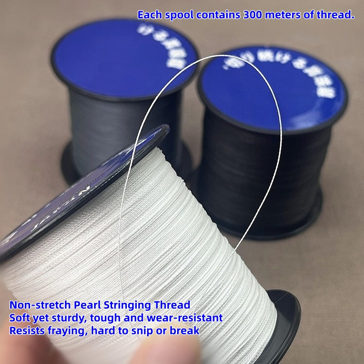 Premium  High‑Strength Japanese Pearl Thread, Durable Stringing Cord for Pearl Necklace Repair