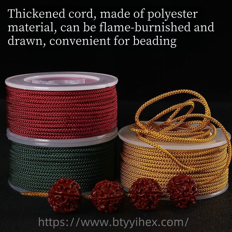 1mm, 1.5mmm, 2mm Non-elastic, Wear-resistant Mambo Cord – Handmade Beading, Bracelet, Jade & Bead String for DIY Jewelry, Jewelry Supply