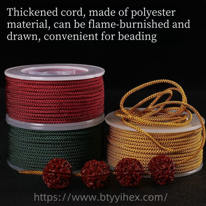 1mm, 1.5mmm, 2mm Non-elastic, Wear-resistant Mambo Cord – Handmade Beading, Bracelet, Jade & Bead String for DIY Jewelry, Jewelry Supply
