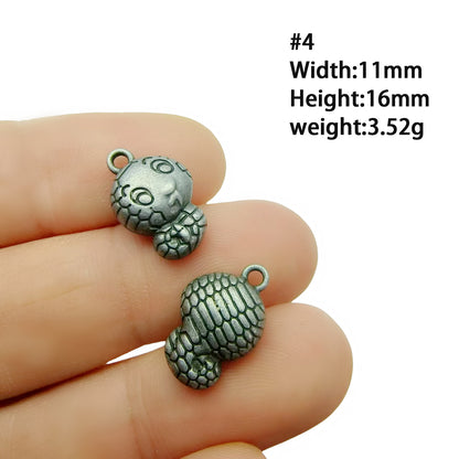 A Series of Charm 3：10PCS Vintage Animal Flower Butterfly Charms, Retro Jewelry Pendant, Antique Style Alloy Connector for DIY Necklace Bracelet Earrings