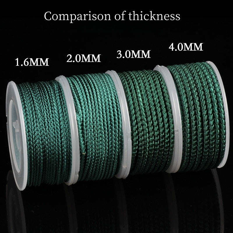 Handmade Dragon Pattern Braided Cord – Non-elastic Dragon Scale String for DIY Necklace Cords, Pendant Strings, and Bracelet Cords