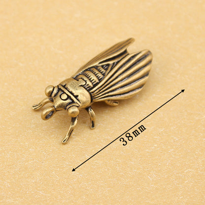 Vintage Brass Cicada Pendant, Retro Insect Charm, Antique Brass Golden Cicada Pendant, Symbol of Rebirth and Luck, Jewelry Making Supplies