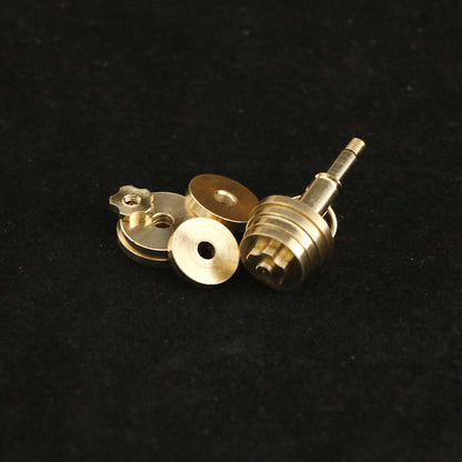 Vintage Brass Detachable Mini Dumbbell Charm - Tiny Fitness Pendant for Jewelry Making, Gift