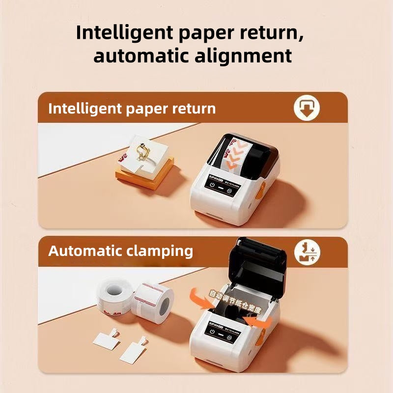 Sally Style Jewelry Label Printer, Portable Tag Printer for Jewelry Display and Packaging, Bluetooth Label Maker for Small Business