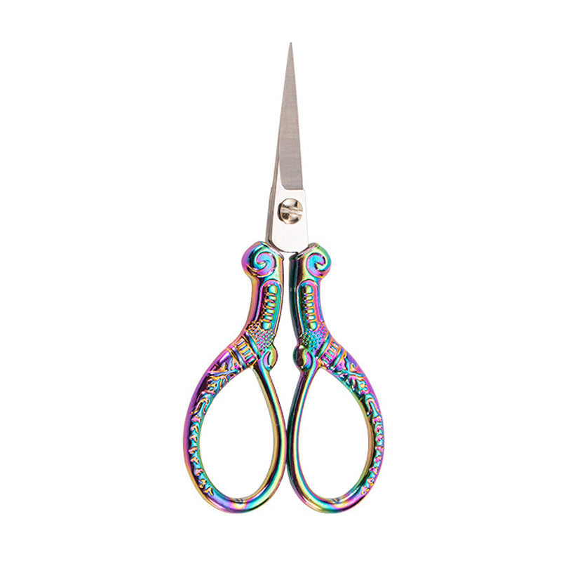 Vintage Stainless Steel Sewing Scissors, Retro Thread Snips, Small Handcraft Shears for Embroidery, DIY Needlework & Home Use