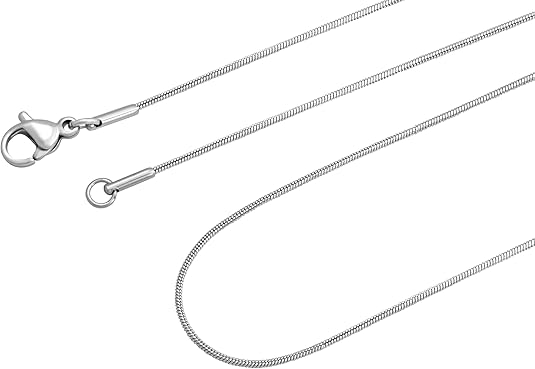 Stainless Steel Snake Chain Necklace, Jewelry Gift for Men and Women