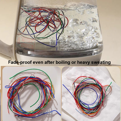 0.8mm  Magic Shine Jade Braid String - Gold Gradient Braiding Rope Material Pack for DIY Bracelet Making