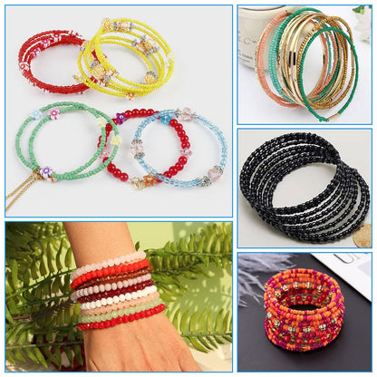 100 Loops 60mm Diameter Bracelet Hoops - DIY Jewelry Findings with Steel Wire / Memory Steel Wire