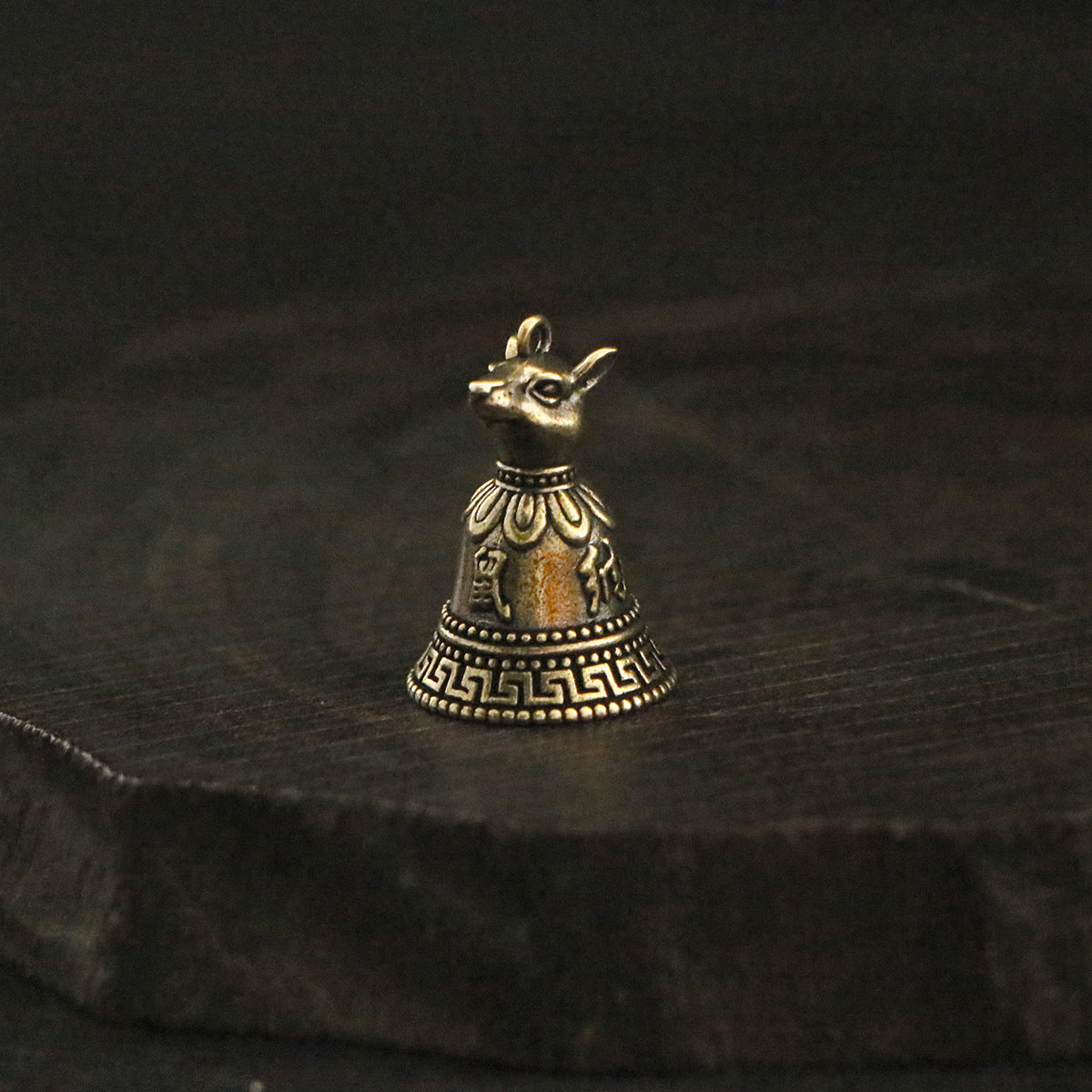 Vintage Brass Chinese Zodiac Animal Head Bell Charms - 12 Beast Head Bell Pendants for Jewelry & Gifts