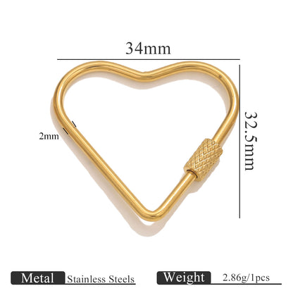 Stainless Steel Vacuum Plated Jewelry Clasp - Screw-On Closure for Bracelets, Necklaces & Beaded Bracelets | Durable & Easy to Use