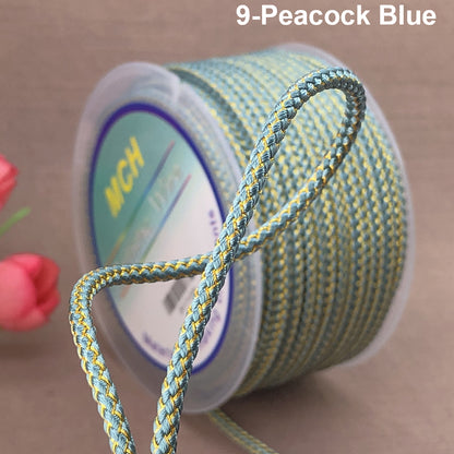 3mm Braided Dragon Pattern Cord | Gold Thread & Cored Styles for Jewelry Making